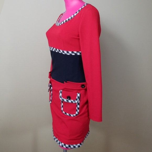 ROUGE & LEVRES CLASSIC RUNWAY RED DRESS - Picture 4 of 8